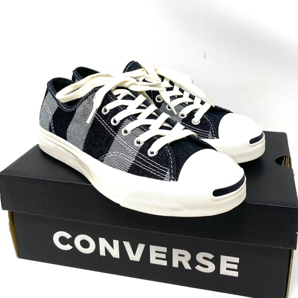 🌿Sale🌿 Converse Jack Purcell Low Canvas Black White Men’s Size 9.5 167830C - Picture 9 of 10